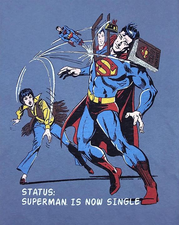 Image du produit Junk Food Superman Is Now Single T-shirt (L)