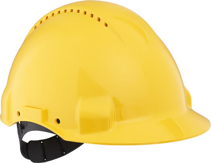 3M Schutzhelm G3000 belüftet, mit Uvicator™ Sensor, Pinlock, Schweissband, gelb (54 - 62 cm)