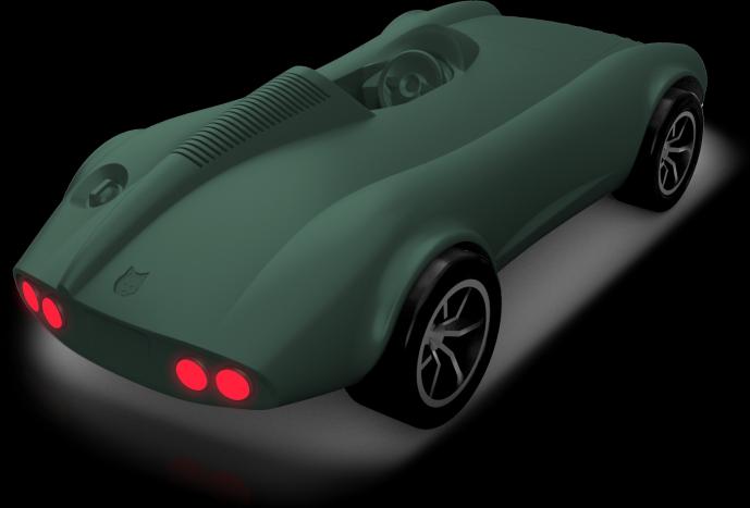 Actual product image Kidywolf Kidy Car - green version