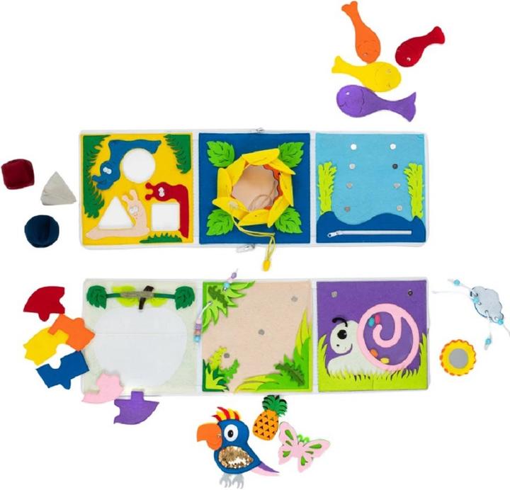 Produktbild Activity Board Sensory Board, Weiches Buch, Montessori Spielzeug - Wunderwürfel - Rio