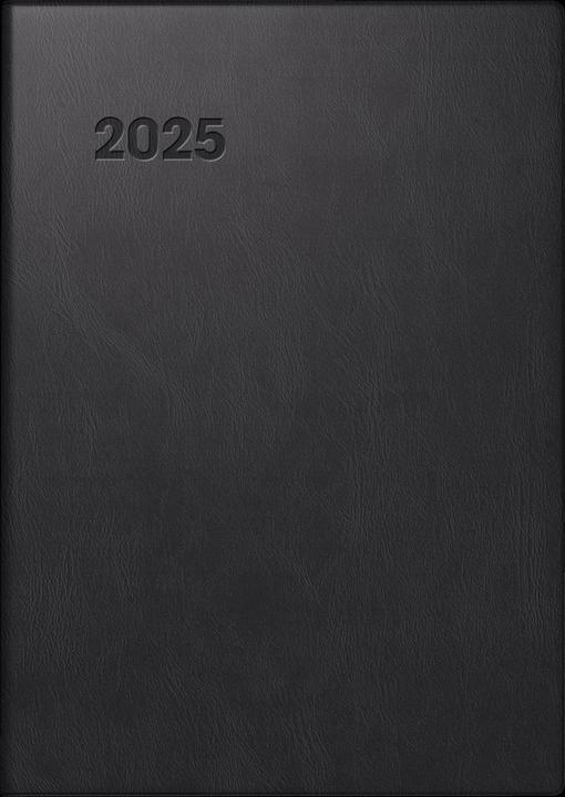 Actual product image Pocket calendar 713 7,2x10,2cm 1 week/2 pages plastic black 2025