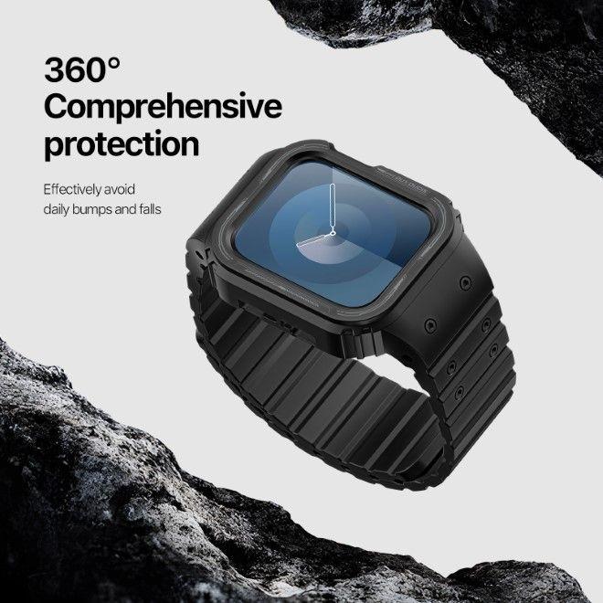 Immagine prodotto Dux Ducis Cinturino OA per Apple Watch 38mm/40mm/41mm - Nero (38 mm, 40 mm, 41 mm, Silicone, Apple Watch Series 2, Apple Watch Series 1, Apple Watch Series 3, Apple Watch Serie 4, Apple Watch Serie 5, Apple Watch Serie 6, Apple Watch Series 7, Apple Watch Series 8, Apple Watch Series 9, Apple Watch SE)