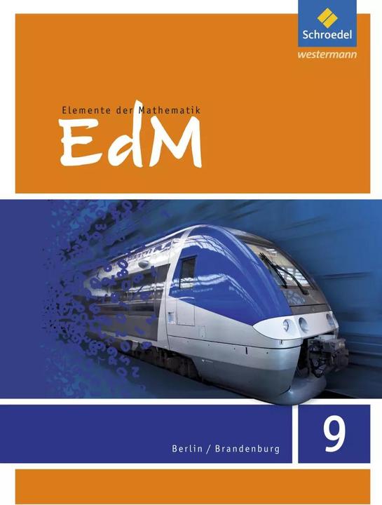 Produktbild Elemente der Mathematik 9. Schülerband. S1. Berlin / Brandenburg (Deutsch, Friedrich Suhr, Werner Ladenthin, Matthias Lösche, 2017)