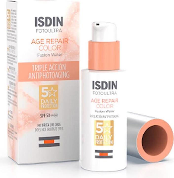 Actual product image Isdin Fotoultra Age Repair Colour Spf50 50ml (Sun cream face, SPF 50, 50 ml, 87 g)