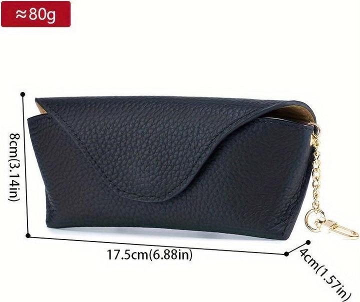 Image du produit Only-Bags.Store Etui à lunettes en cuir véritable Etui magnétique pour lunettes de soleil Etui à lunettes de