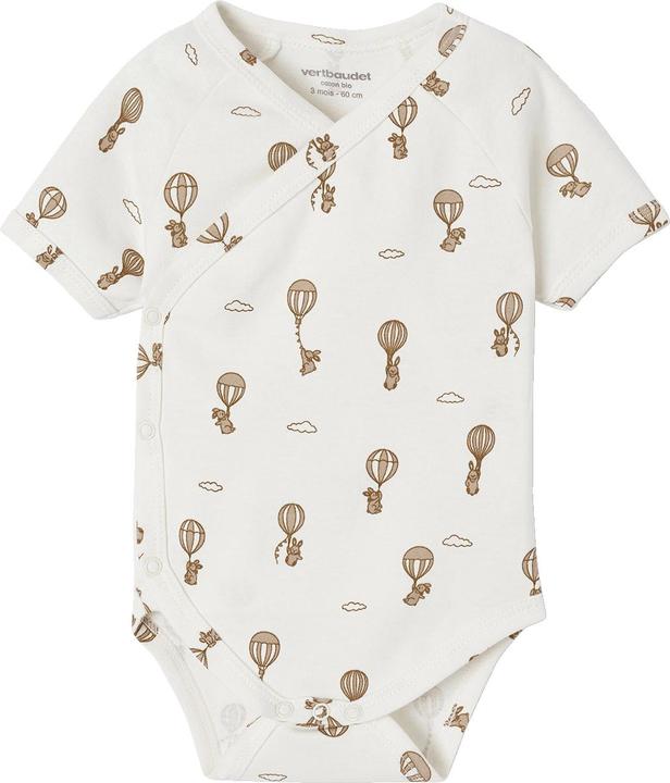 Image du produit Vertbaudet Bio-Kollektion: 5er-Pack Baby Kurzarm-Bodys mit Heissluftballon (74)