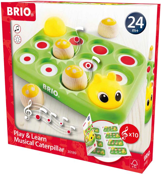 Produktbild Brio Musical Caterpillar (Deutsch, Spanisch, Französisch, Norwegisch, Tschechisch, Polnisch, Niederländisch, Finnisch, Japanisch, Dänisch, Schwedisch, Italienisch, Portugiesisch, Englisch, Slowakisch)