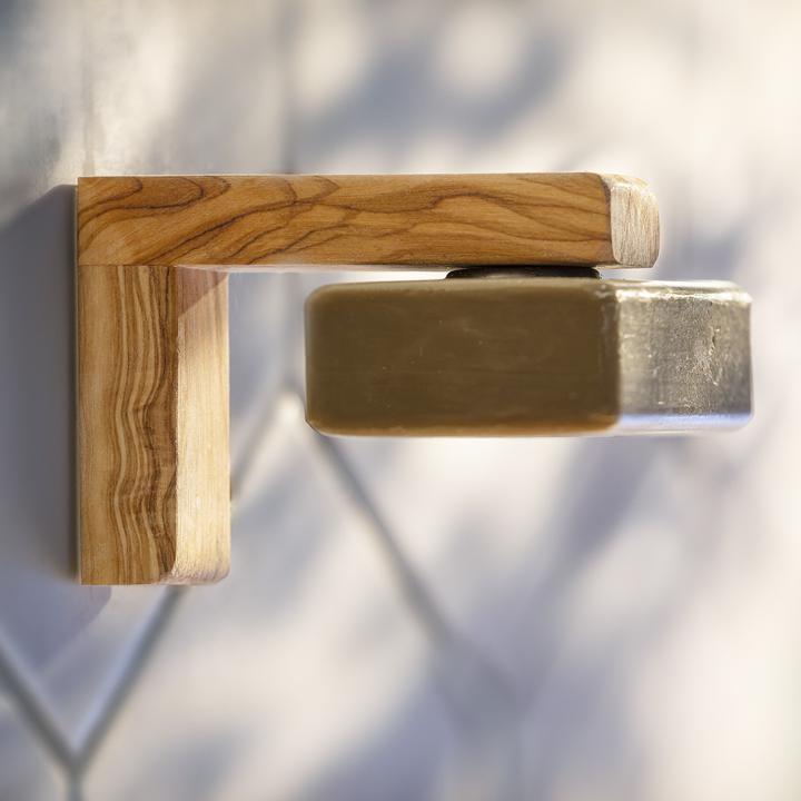 Actual product image Vivi Soaps Olive wood soap holder with magnet