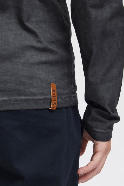 Actual product image Solid Tinox Men's Longsleeve With V-Neck Made Of 100% Cotton (L)
