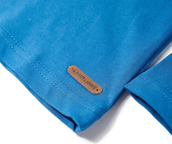 Produktbild VidaXL Kinder-Langarmshirt Petrolblau 116,Material: 100 (116)