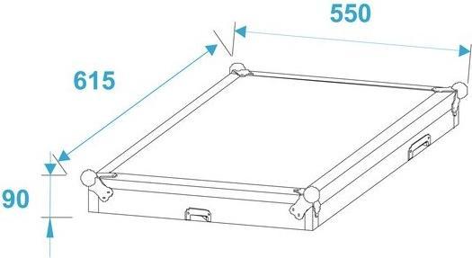 Produktbild Roadinger Spezial-Kombi-Case Profi, 17 HE, rollbar (19" Case)