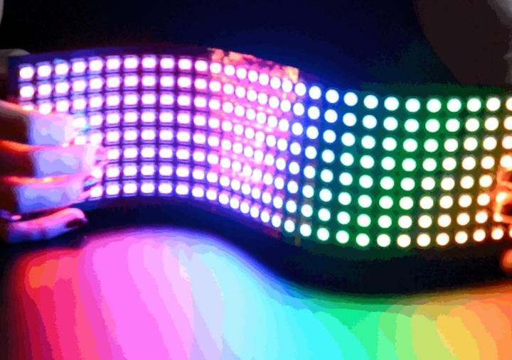 Actual product image OEM Flexible NeoPixel board 8 x 32 256 RGB LEDs