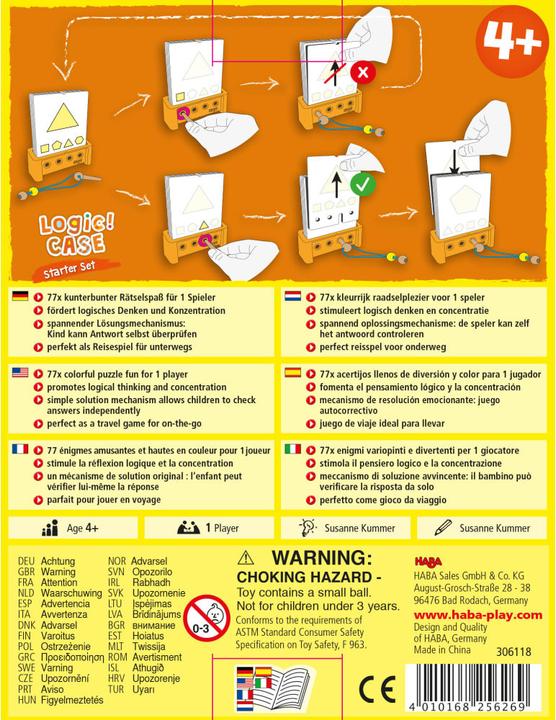 Produktbild Haba Logic. Case Starter Set (Deutsch, Französisch, Italienisch, Englisch, Niederländisch)