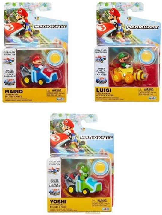 Actual product image Jakks Pacific World of Nintendo Super Mario Kart Retreat Vehicles with Figures Wave 1 Range (12)