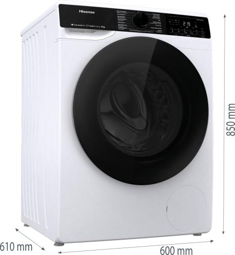 Image du produit Hisense WF5V144BW/BLX (10 kg, Gauche)