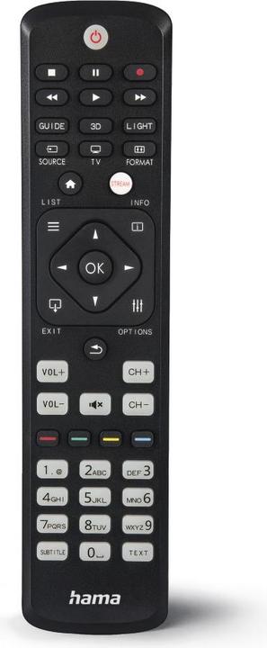 Actual product image Hama Universal remote control for Philips TVs, IR, adaptive, illuminated buttons (Universal remote control, Infrared)