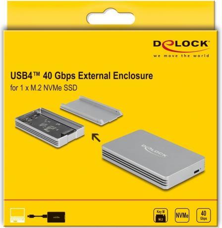 Immagine prodotto Delock Armadio esterno M.2 NVMe USB4 40 Gbps (M.2 2280)