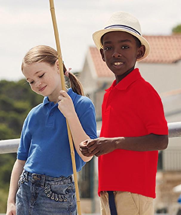Actual product image Fruit of the Loom Polo shirt short sleeve (140)