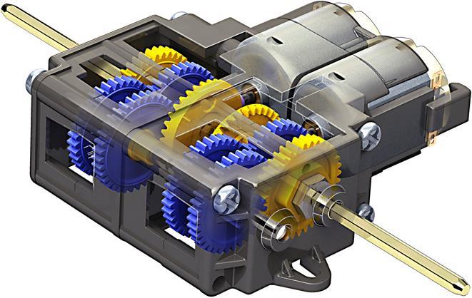 Tamiya Double Gearbox Kit (Tamiya Gearbox, Motor)