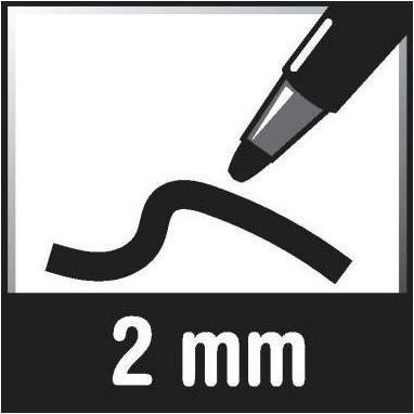 Actual product image Staedtler Fineliner Pigment liner 308 Line width: 2 mm Ink colour: black (Black, 1 x)