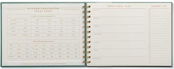 Image du produit Designworks Planificateur de menus (21,6 x 16,5 cm, Couverture rigide)