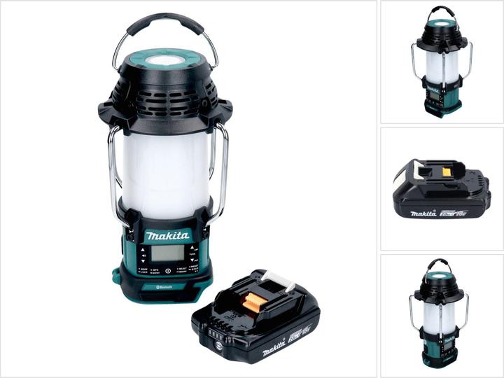 Produktbild Makita DMR 056 A1 Akku Radio 18 V FM DAB+ mit Laterne 360° Taschenlampe IP65 + 1x Akku 2,0 Ah - (FM, DAB+, AM, Bluetooth)