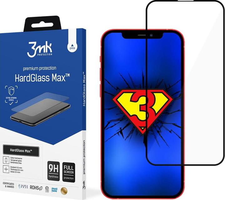 Actual product image 3MK Hardglass Max screen protector (1 Piece, Apple iPhone 13 Pro Max)