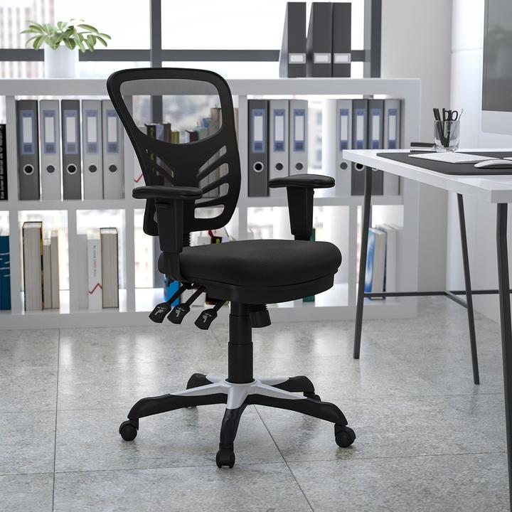 Image du produit Flash Furniture Chaise de bureau, filet noir