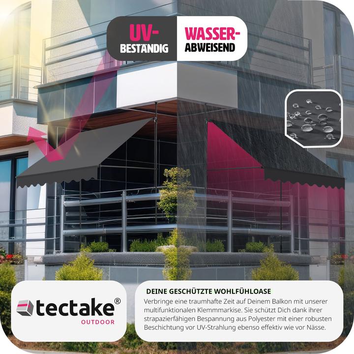 Actual product image tectake Clamping awning (2 m)