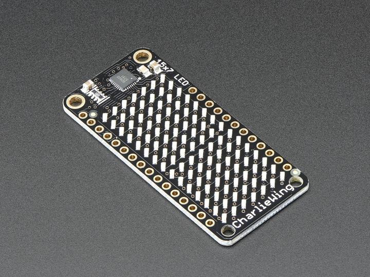 Image du produit Adafruit Matrice d'affichage LED CharliePlex 15x7 FeatherWing Whi (Écran)