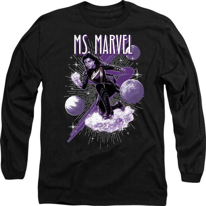 Actual product image The Marvels Unisex Adult Cosmic Ms Marvel T-Shirt (S)