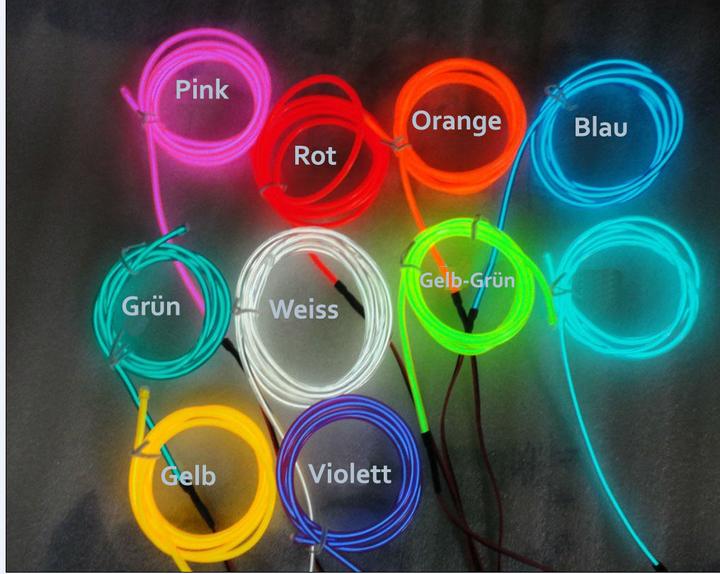 Produktbild OEM EL Wire 2.3mm Grün pro Meter