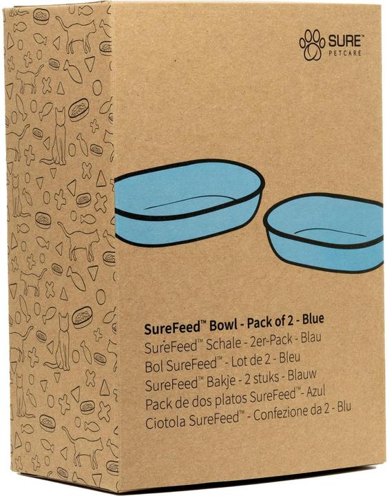 SureFeed Zubehör Einzel-Ersatzschale, 2 Stück, Blau (0.45 l)
