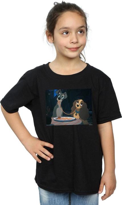 Immagine prodotto Disney Lady And The Tramp Spaghetti Slurp Maglietta Ragazze (116)