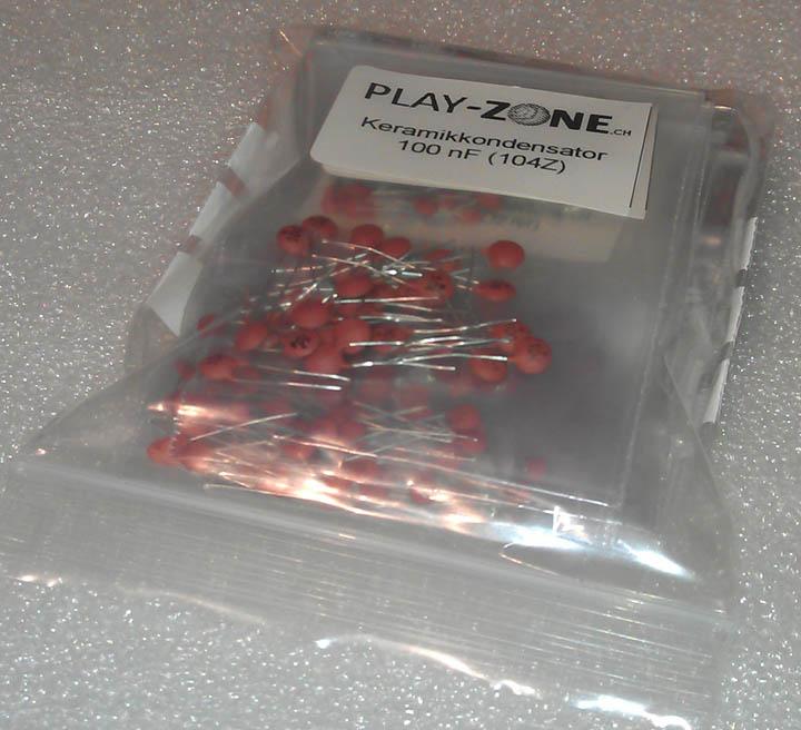 Actual product image OEM 420 ceramic capacitor assortment 10pF to 220nF Ã 30 pcs.
