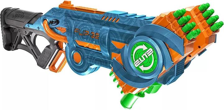 Produktbild Nerf Elite 2.0 Flipshots Flip-32 Blaster, 32 Dart-Läufe für doppelte Feuerkraft, Kapazität für 32 Da