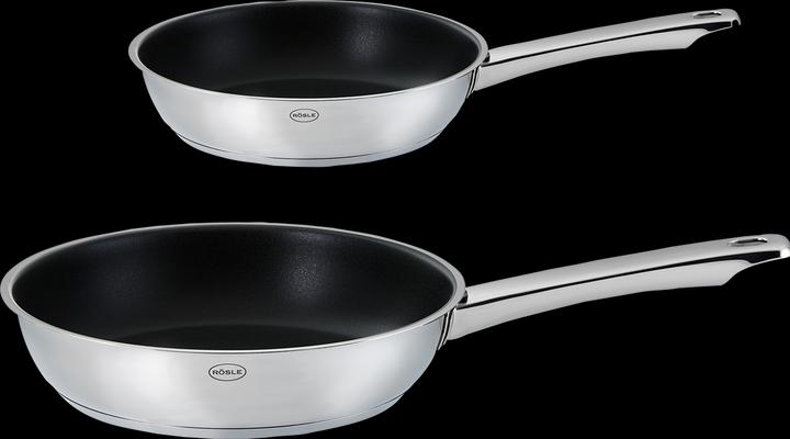 Produktbild Rösle Pfannen-Set 2-tlg. MOMENTS Ø 24, 28cm, Edelstahl (28 cm, Pfannenset + Topfset, Edelstahl)
