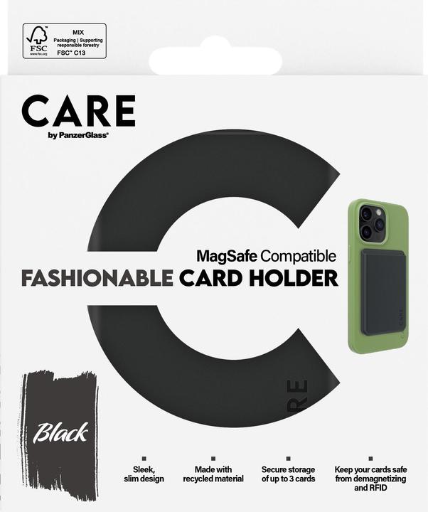 Actual product image PanzerGlass CARE by Fashionable Card Holder Black iPhone (Apple iPhone X)