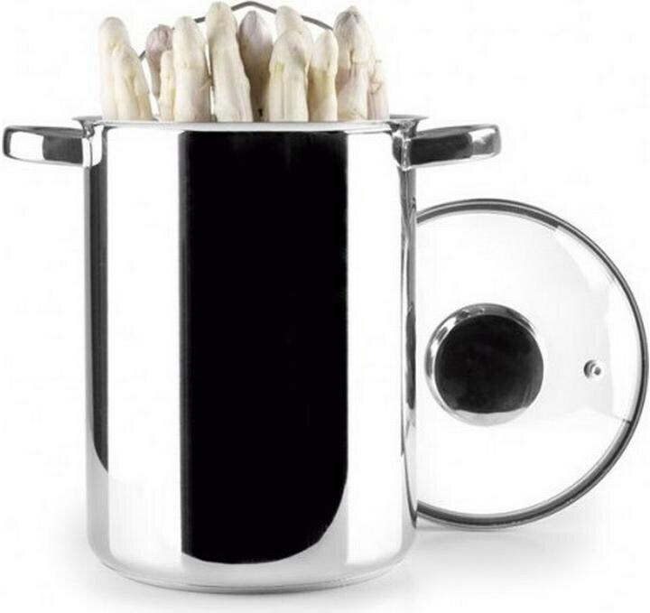 Immagine prodotto Ibili Pentola per asparagi in acciaio inox Oslo 16 cm Ideale per cuocere delicatamente le lance di (16 cm, Set di pentole e padelle da cucina)