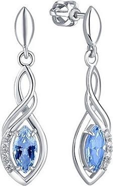 Produktbild Brilio Silver - Silver dangling earrings with crystals 436 001 00573 0400500