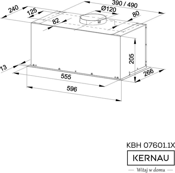 Actual product image Kernau KBH 07601 X (Flat-screen hood)