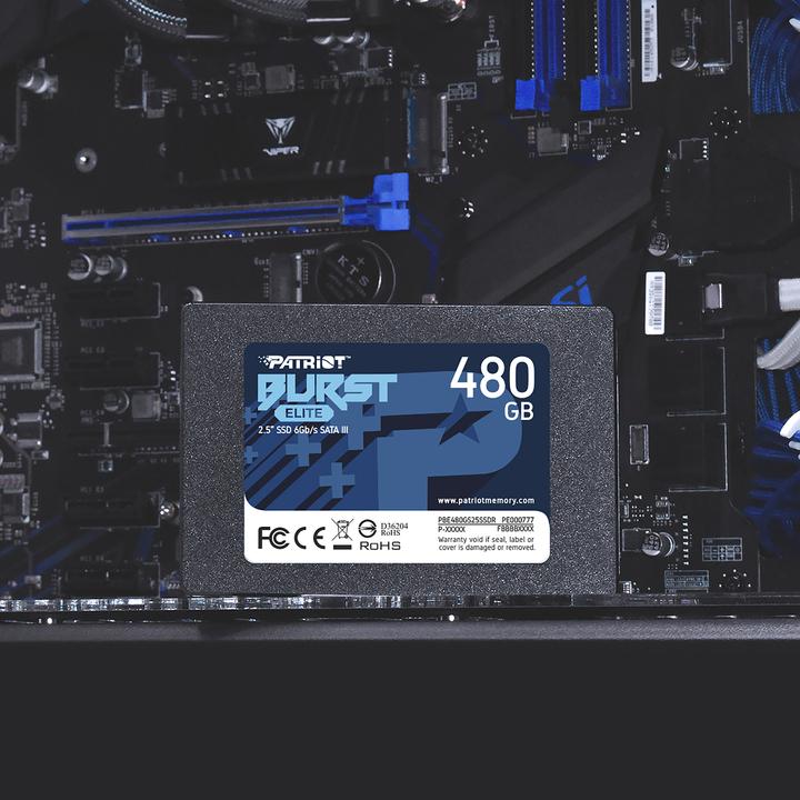 Actual product image Patriot Burst Elite Serial ATA III (480 GB, 2.5")