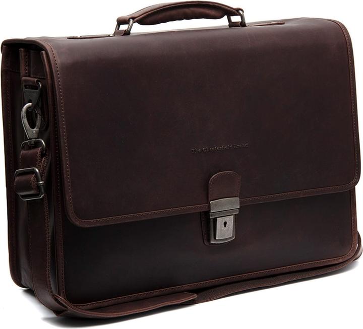 Actual product image The Chesterfield Brand Glenwood briefcases messenger leather 42 cm laptop compartment (17.72")