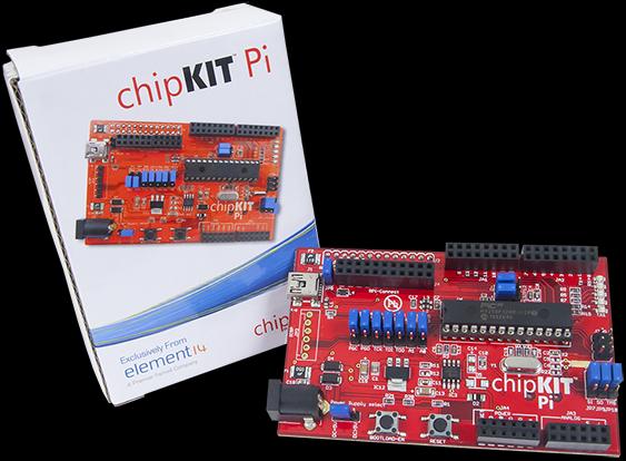 Image du produit Element 14 ChipKit Pi AddOn pour le Raspberry Pi (Banc des accusés)