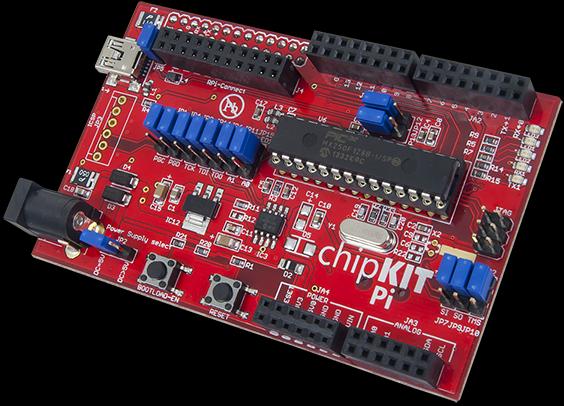 Image du produit Element 14 ChipKit Pi AddOn pour le Raspberry Pi (Banc des accusés)