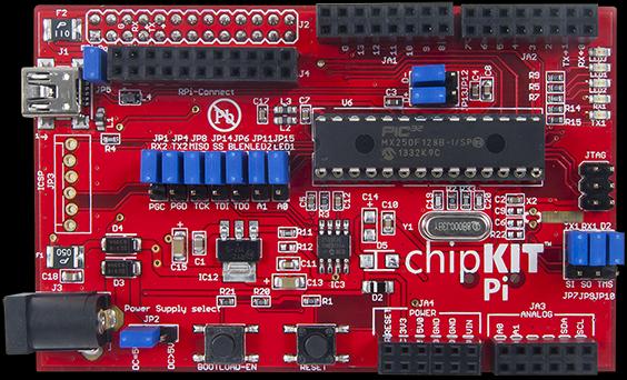 Image du produit Element 14 ChipKit Pi AddOn pour le Raspberry Pi (Banc des accusés)