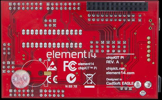 Image du produit Element 14 ChipKit Pi AddOn pour le Raspberry Pi (Banc des accusés)