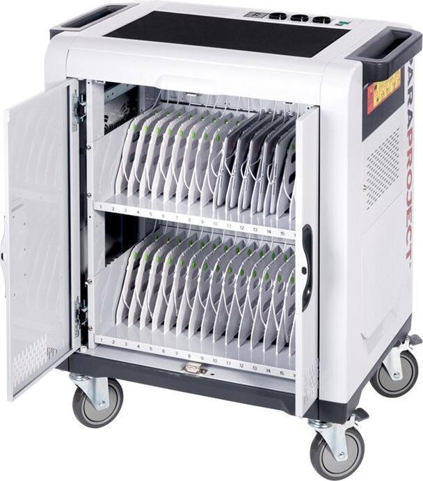 Produktbild Parat Paraproject Trolley i32 iPad für bis zu 32 Geräte mit Lightning-Kabeln