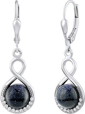 Produktbild Silvego Silver earrings with blue sunstone JST14710EBG