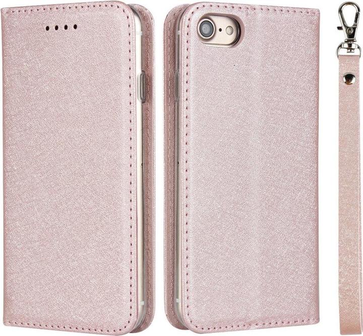 Immagine prodotto Cover-Discount iPhone SE / 8 / 7 - Custodia Flip con texture seta rosa (Apple iPhone 7, Apple iPhone 8)